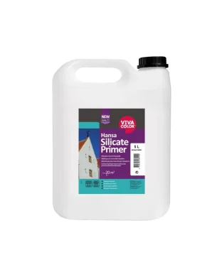 Vivacolor Hansa Silicate Primer - silikāta grunts fasādēm, stiprinoša minerālām fasādēm