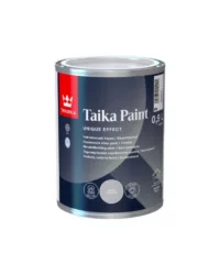 Tikkurila Taika HM Pearlescent Paint, Silver Metallic Effect for Walls & Furniture, Durable, Washable Finish