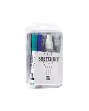 MagPaint Sketchkit - 4 žymeklių, valiklio purškiklio ir mikropluošto šluostės rinkinys