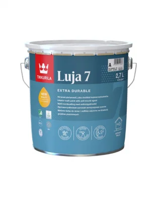 Tikkurila Luja 7 Extra Durable Matt Paint for Interior Walls and Ceilings