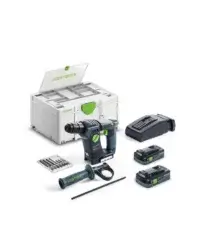 Festool Akumulatora Perforators BHC 18 HPC 4,0 I-Plus ar Bluetooth® 577602 un Li-HighPower Compact Akumulatoru