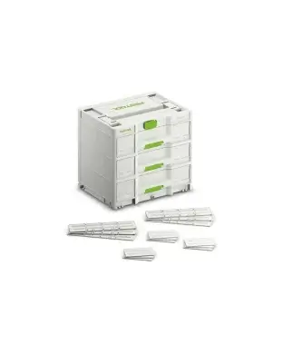 Festool Sortainer³ SYS3-SORT/3 M 337 Boîte à accessoires avec tiroirs, 577769