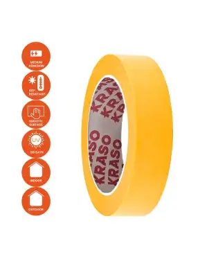 KRASO Gold Premium UV120 ruban adhésif - Papier Washi, résistance aux UV 120 jours