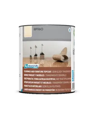 Rio Verde RP1160 - vernis semi-brillant pour parquet et meubles, haute résistance à l'usure, protection UV