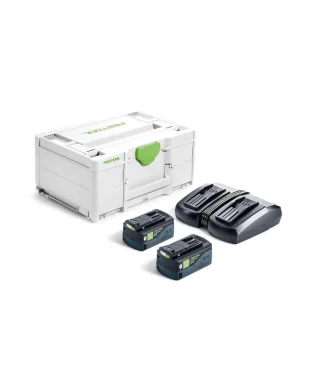 Festool SYS 18V 2x5,0/TCL 6 DUO med laddare och Bluetooth®-batterier, 577707