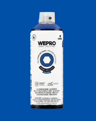 Uniwersalna farba w sprayu MTN WEPRO Magic Blue RAL 5005 | Szybkoschnąca, długotrwała farba