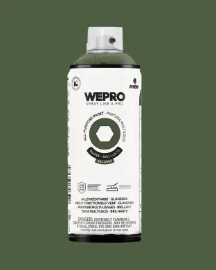 Uniwersalna farba w sprayu MTN WEPRO | Rugby Green RAL 6003 | Szybkoschnąca, długotrwała farba