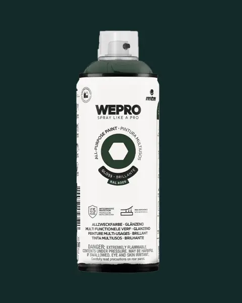 MTN WEPRO Universal Spray Paint | Viking Green RAL 6009 | Snabbtorkande, långtidsverkande färg