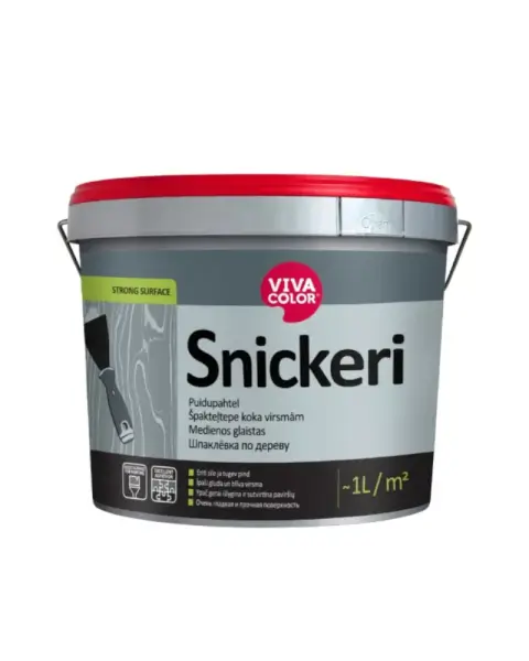 Vivacolor Snickeri Špakteļtepe Kokam – Smalka Akrila Špaktele Mēbelēm un Durvīm, Balta, Viegli Slīpējama