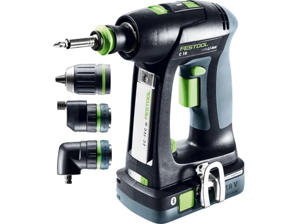 Festool Wiertarko-wkrętarka akumulatorowa C 18 HPC 4,0 I-Set (577617)