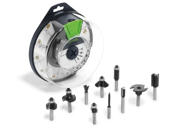 Festool Zestaw frezów Box-OF HW S8 Mix z 10 sztukami, trzpień 8mm (498979)
