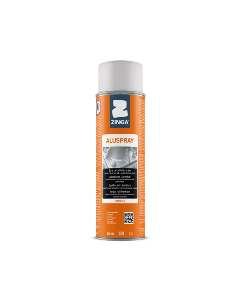 ZINGA ALUSPRAY Aluminium Flake Aerosol Coating 500 mL